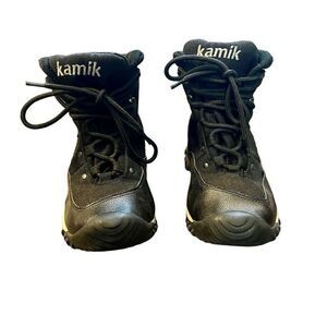 Kamik SnowPlow Black Waterproof Insulated Boots Size 2